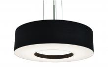 AFX Lighting, Inc. MCP1214LAJUDSN-BK - Montclair 12'' LED Pendant - Satin Nickel Fin - Black Shade