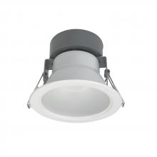 Nora NQZ2-41TWTW-MPW - 4" Quartz Round LED Can-less Downlight with Selectable Lumens & CCT, White Finish