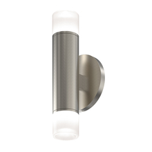 Sonneman 3051.13-GN25-GN25 - 2" Two-Sided LED Sconce w/Etched Glass Trims and 25° Narrow Flood Lenses