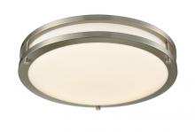 Westgate MFG C1 FDL-12-MCT - 12in CEILING DRUM, BRUSHED NICKEL, 1100 LM, CCT SWITCH 30K/40K/50K