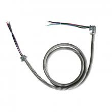 Westgate MFG C1 FWH-6FT-16/6 - 6F 16AWG 6-WIRE FLEX FIXTURE WHIP WITH STRAIGHT AND 90D 1/2in CONNECTORS