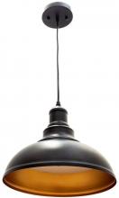 Westgate MFG C1 LCFA-MCT5-BK - 12in INTEGRATED LED VINTAGE PENDANT LIGHT 25W 1300LM C90 5CCT 27/30/35/40/50K, BLACK