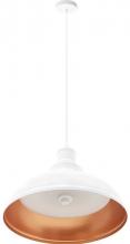 Westgate MFG C1 LCFA-MCT5-WH - 12in INTEGRATED LED VINTAGE PENDANT LIGHT 25W 1300LM C90 5CCT 27/30/35/40/50K, GLOSSY WHITE