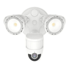 Westgate MFG C1 SL-20W-MCT-WH-CAM - 2-HEAD 20W 3CCT SECURITY LIGHT WITH CAMERA WG APP WH