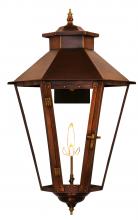 The Coppersmith BS61G - CopperSmith Bayou Street 61 Inch Gas Lantern in Antique Copper