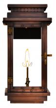 The Coppersmith CO18G - CopperSmith Contempo 18 Inch Gas Lantern in Antique Copper