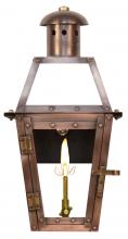 The Coppersmith GT15G - CopperSmith Georgetown 15 Inch Gas Lantern in Antique Copper
