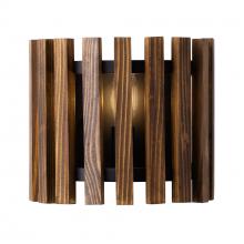 Varaluz 387W01MBW - Suratto 1-Lt Sconce - Matte Black/Medium Walnut