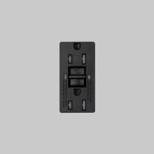 Buster and Punch NSM-023240 - OUTLET MODULE / DUPLEX GFCI / BLACK