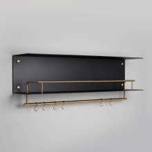 Buster and Punch USV-061923 - KITCHEN SHELF / HANGER / BLACK / WITHOUT LOGO / BRASS