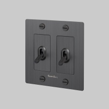 Buster and Punch NTK-453430 - 2G TOGGLE / CROSS / WITH LOGO / SMOKED BRONZE