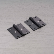Buster and Punch NHG-591854 - DOOR HINGE / SET OF 2 / 3.5 X 3.5 INCH / WELDERS BLACK
