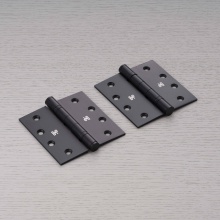 Buster and Punch NHG-591857 - DOOR HINGE / SET OF 2 / 4 X 4 INCH / WELDERS BLACK