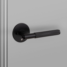 Buster and Punch NLH-481040 - DOOR HANDLE SET / PRIVACY / LINEAR / WELDERS BLACK