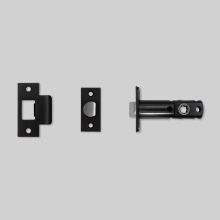 Buster and Punch NLL-02186 - TUBULAR LATCH / DOOR HANDLE / PRIVACY / BLACK - 2-3/8"