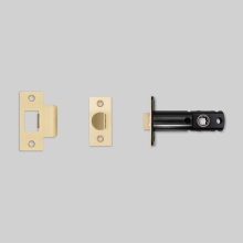 Buster and Punch NLL-05195 - TUBULAR LATCH / DOOR KNOB / PASSAGE / BRASS - 3-3/4"