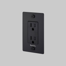Buster and Punch NSK-023419 - 1G DUPLEX OUTLET / CROSS / WITH LOGO / BLACK