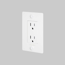 Buster and Punch NSK-143423 - 1G DUPLEX OUTLET / CROSS / WITH LOGO / WHITE