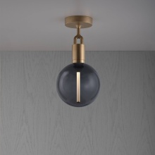 Buster and Punch NFC-823207 - FORKED CEILING / LINEAR / GLOBE / SMOKED / MEDIUM / BRASS