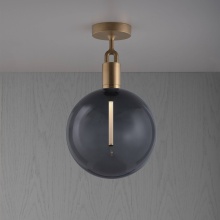 Buster and Punch NFC-493208 - FORKED CEILING / LINEAR / GLOBE / SMOKED / LARGE / BRASS