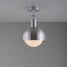 Buster and Punch NFC-853209 - FORKED CEILING / LINEAR / SHADE / GLOBE / OPAL / MEDIUM / STEEL