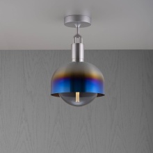 Buster and Punch NFC-893230 - FORKED CEILING / LINEAR / SHADE / GLOBE / SMOKED / MEDIUM / BURNT STEEL