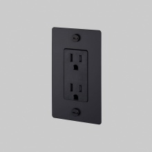 Buster and Punch NSC-023807 - 1G DUPLEX OUTLET / CROSS / WITHOUT LOGO / BLACK