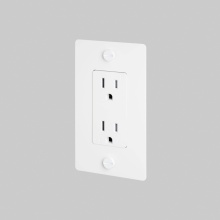 Buster and Punch NSC-143810 - 1G DUPLEX OUTLET / CROSS / WITHOUT LOGO / WHITE