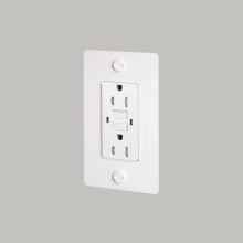 Buster and Punch NSC-143805 - 1G DUPLEX OUTLET / GFCI / CROSS / WITHOUT LOGO / WHITE