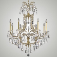 American Brass & Crystal CH7613-O-04G-ST - Eight Light Chandelier