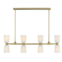 Savoy House 1-1249-8-127 - Baldwin 8-Light Linear Chandelier in Noble Brass
