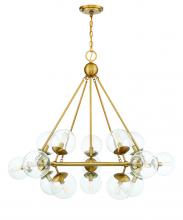 Savoy House 1-1932-15-322 - Orion 15-Light Chandelier in Warm Brass