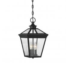 Savoy House 5-146-BK - Ellijay 3-Light Outdoor Hanging Lantern in Black