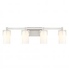 Savoy House 8-4128-4-SN - Caldwell 4-Light Bathroom Vanity Light in Satin Nickel