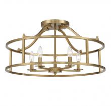 Savoy House 6-1679-5-322 - Stockton 5-Light Ceiling Light in Warm Brass