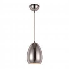 Worldwide Lighting Corp W83541C6 - Monroe 6-Watt Chrome Finish Integrated LEd Mini Pendant Light 3000K 6 in. Dia x 96 in. H