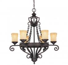 Savoy House - PPP 1P-50002-6-25 - Glen Abbey  6 Light Chandelier