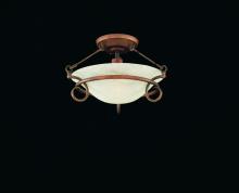 Hi-Lite MFG Co. H-8126-F-33-CLOUD - 1-LIGHT SEMI FLUSH MOUNT