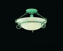 Hi-Lite MFG Co. H-8127-F-33-CLOUD - 1-LIGHT SEMI FLUSH MOUNT