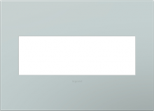 Legrand AWP3GBL4 - adorne Pale Blue Three-Gang Screwless Wall Plate