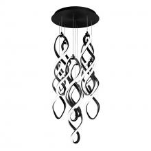 WAC US PD-47809R-BK - Interlace Chandelier Light