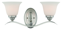 Craftmade 29002-BNK - McKinney 2 Light Vanity in Brushed Polished Nickel