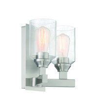 Craftmade 53162-BNK - Chicago 2 Light Wall Sconce in Brushed Polished Nickel