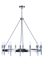 Craftmade 54314-BNK - Larrson 14 Light Chandelier in Brushed Polished Nickel