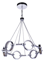 Craftmade 59326-CH-LED - 6 Ring LED Chandelier
