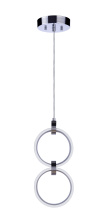 Craftmade 59392-CH-LED - 2 Ring LED Pendant