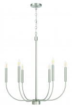 Craftmade 59826-BNK - 6 Light Chandelier
