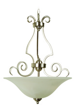 Craftmade 7118BNK3 - Cecilia 3 Light Inverted Pendant in Brushed Satin Nickel