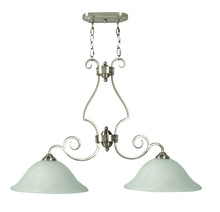 Craftmade 7136BNK2 - Cecilia 2 Light Island in Brushed Satin Nickel