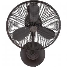 Craftmade BW116AG3-HW - 16" Hard Wired Wall Mount Fan, Damp Rated
